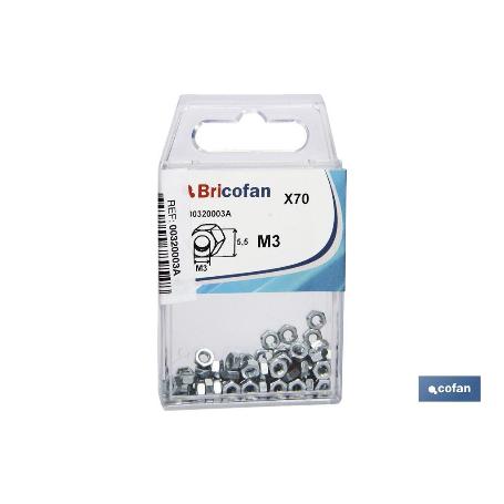 BLÍSTER DE 48 UDS. DIN-934 M-4 ZINC VENTA UNITARIA