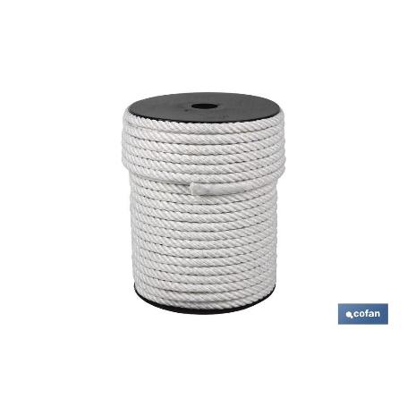 CARRETE CUERDA NYLON MATE 4/C 10 MM 100 MTS BCO