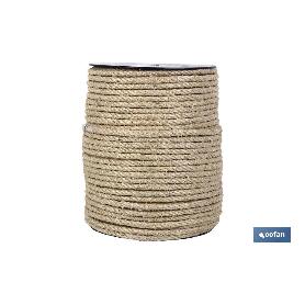 CUERDA SISAL 4 CABOS 8 MM 50 MTS NATURAL