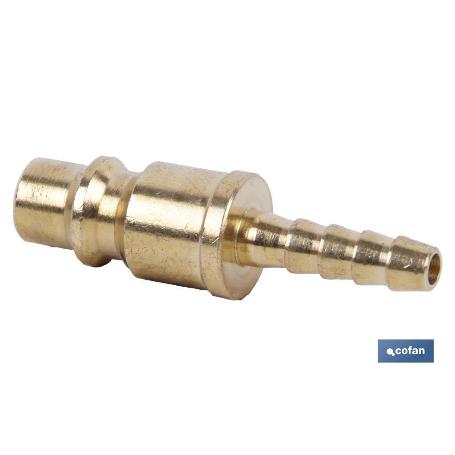 CONECTOR AIRE ESPIGA TUBO 6MM GRAN CAUDAL