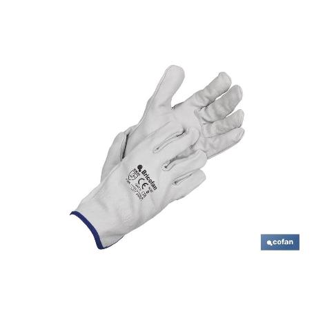 GUANTE CONDUCTOR DE PIEL TALLA 9   CAJA 12 UNID.