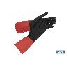 GUANTE BICOLOR LATEX REFORZADO T 8   CAJA 12 UNID.