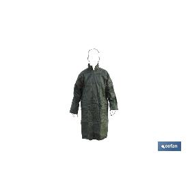 ABRIGO DE LLUVIA VERDE POLIESTER/PVC TALLA-XXXL