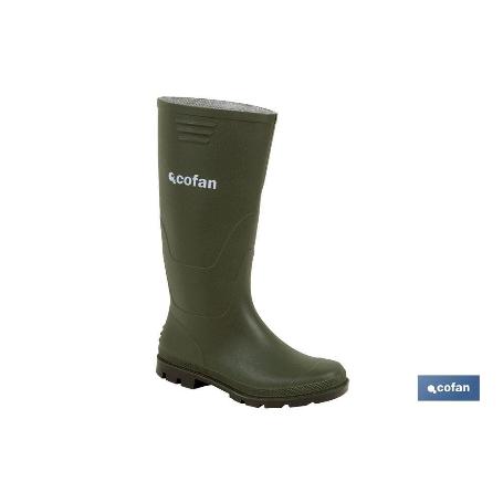 BOTA ALTA DE AGUA PVC VERDE TALLA 36