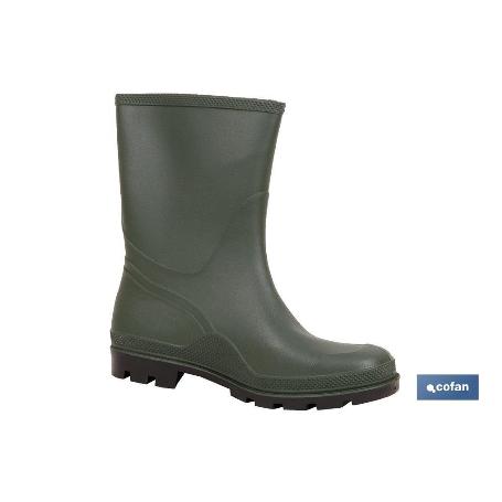 BOTA PVC VERDE MEDIA CAÑA TALLA 36