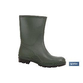 BOTA PVC VERDE MEDIA CAÑA TALLA 46