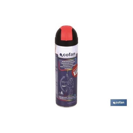 MARCAJE DE OBRA FLUORESC. ROJO 500ML