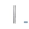 PACK 2 CREMALLERAS PARED P/ESTANTERIAS 24X03X1080MM