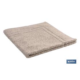 ALFOMBRA BAÑO BEIGE GR.1000 MODELO ABISINIA 60X60CM