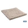 ALFOMBRA BAÑO BEIGE GR.1000 MODELO ABISINIA 60X60CM