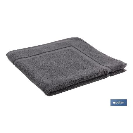 ALFOMBRA BAÑO GRIS ANTRACITA GR.1000 MODELO PIEDRA 60X60CM