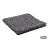 ALFOMBRA BAÑO GRIS ANTRACITA GR.1000 MODELO PIEDRA 60X60CM