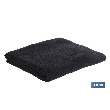 TOALLA DUCHA NEGRO GR.580/M2 MODELO BRILLANTE 70X140CM