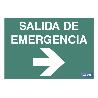 SEÑAL LUMINISCENTE 420X297MM. SALIDA DE EMERGENCIA TEXTO