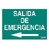 SEÑAL LUMINISCENTE 210X148MM. SALIDA DE EMERGENCIA TEXTO