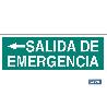 SEÑAL LUMINISCENTE 400X100MM. SALIDA DE EMERGENCIA TEXTO