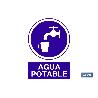 SEÑAL ADHESIVA 148X105MM AGUA POTABLE