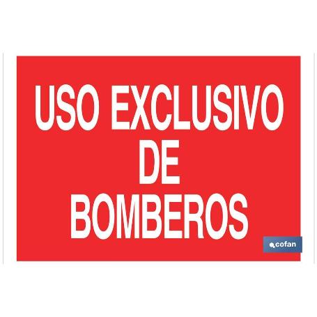 SEÑAL LUMINISCENTE 210X148MM USO EXCLUSIVO BOMBEROS. EL DISEÑO DE LA SEÑAL PUEDE VARIAR, PERO EN NINGÚN CASO SE VAR