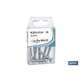 BL 6 UDS. DIN-933 M-5X40 Z   CAJA 12 UNID.