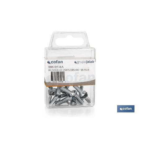 BLÍSTER DE 40 UDS. DIN-963  M-3X10 VENTA UNITARIA