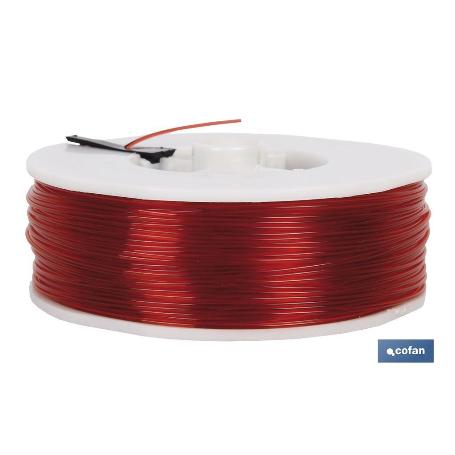 BLISTER HILO DE SEDAL 0.9 MM 100 MTS ROJO