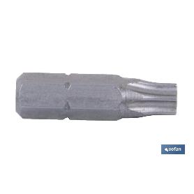 PUNTA DE DESTORNILLADOR TORX INVIOLABLE T-10 VENTA UNITARIA