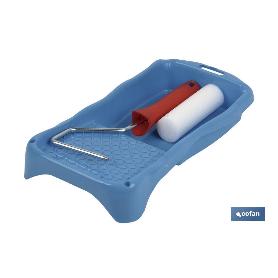 KIT ESMALTAR RODILLO+CUBETA 16 X 31 CM