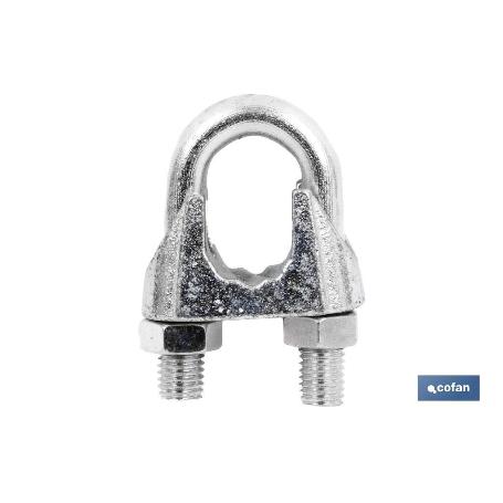 SUJETACABLES DIN-741 ZINCADO M-22   CAJA 10 UNID.