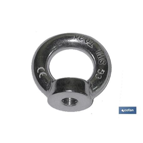 ANILLA ELEVACION HEMBRA DIN 582 M-18 ZN   CAJA 10 UNID.