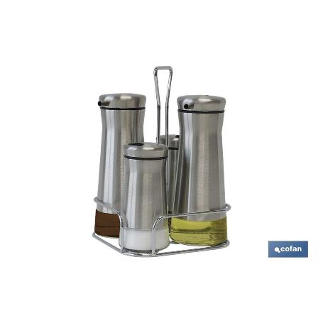 SET ACEITERA  INOX 230ML-120ML