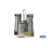 SET ACEITERA  INOX 230ML-120ML