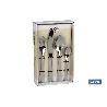 CUBERTERIA INOX MODELO BOLONIA 24 PCS C-18/0 2 MM