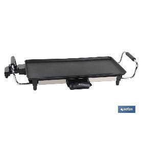 PLANCHA DE ASAR ELECTRICA 2000W 45X25X7 CM  MODELO BAIKAL