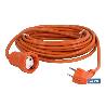 PROLONGADOR BIPOLAR CON T/T LATERAL 16A250V CABLE 25M NARANJA