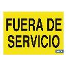 SEÑAL POLIESTIRENO 297X210MM. FUERA DE SERVICIO