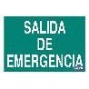 SEÑAL LUMINISCENTE 210X148MM. SALIDA DE EMERGENCIA TEXTO