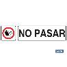 SEÑAL GLASSPACK ADHESIVA 250X62.5MM NO PASAR