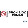 SEÑAL GLASSPACK ADHESIVA 250X62MM. PROHIBIDO FUMAR