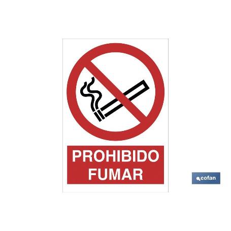 SEÑAL ADHESIVO 210X148MM. PROHIBIDO FUMAR