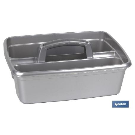 ORGANIZADOR DE LIMPIEZA  COLOR GRIS  39.5X29X16CM VENTA UNITARIA