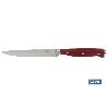 CUCHILLO VERDURAS  HOJA13CM MODELO AGUACEJO ROJO