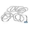 PACK 12 ANILLAS CORTINAS BAÑO TRANSPARENTE MODELO RING