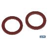 ARANDELA DE FIBRA ROJA M-6 X 10 X 1,5   CAJA 100 UNID.