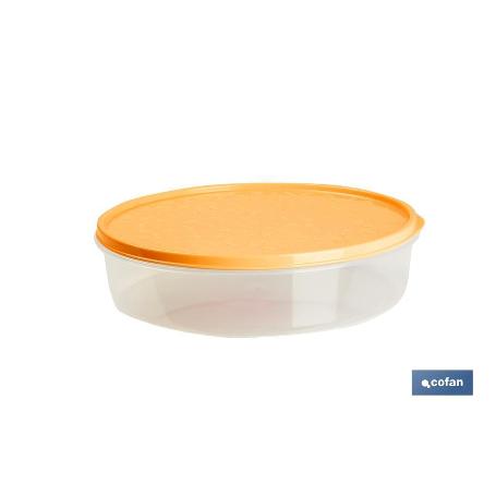 FIAMBRERA TORTILLA REDONDA NARANJA  MODELO RIOJANA 24.5X6.5CM   CAJA 6 UNID.