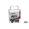 BLÍSTER DE 6 UDS. DIN-7504K+W 55X22 ZINC VENTA UNITARIA