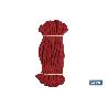 MADEJA CUERDA TRENZADA POLI 6MM 10M ROJO