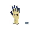 GUANTE LATEX RUGOSO AZUL TALLA 8   CAJA 12 UNID.