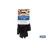 GUANTE 100%  POLIEST.IMPREG. PU NEGRO T-7   CAJA 12 UNID.