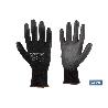 BLISTER G. 100% POLIEST.IMPREG. PU NEGRO T-9   CAJA 12 UNID.
