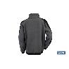 CHAQUETA POLAR MODELO WALKER 370 G/M GRIS-NEGRO TALLA S